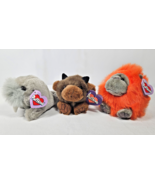 Vintage Puffkins Plush Lot Omar Orangatan Whiskers Walrus &amp; Biff Bison B... - €12,87 EUR