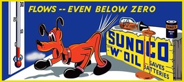 Sunoco Oil / Pluto Metal Sign - $1,279.58 MXN
