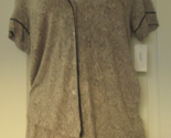 Alfani two-piece Tan Tiger Print Pajama Set (Shirt&amp; tap pant) Size Medium - $19.75