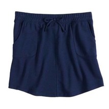 Girls Skirt Skater SO French Terry Blue Elastic Waist Drawstring-sz 7/8 - £6.32 GBP