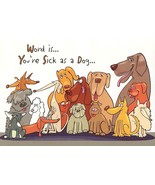 Word Is You&#39;re Sick as A Dog - Get Well Greeting Card - 01771 - $51.04 MXN