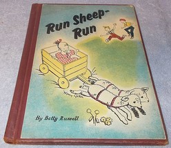 Run Sheep Run Children&#39;s Book by Betty Russell 1952 Hardcover 1st edition - £19.89 GBP