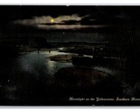 Moonlight on the Yellowstone Southern Montana MT UNP DB Postcard Z10 - £2.28 GBP