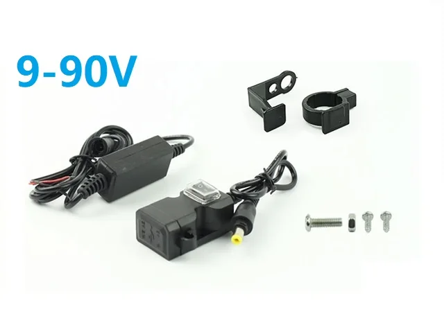 9-24v 9-90v USB Handlebar Charger 36V 48V 72V 84V Double 1.0A2.1A Electric Scoot - $36.75