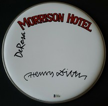 Henry Diltz Signed 12&quot; Drumhead Morrison Hotel The Doors Iconic Photographer Bas - £192.64 GBP
