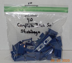 Vintage 1986 Milton Bradley Stratego Replacement Set of 40 Blue Army Pieces - £11.40 GBP