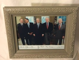 Pres George Hw &amp;W Bush Barack Obama Bill Clinton Carter Signed Publicity Photo - £21.75 GBP