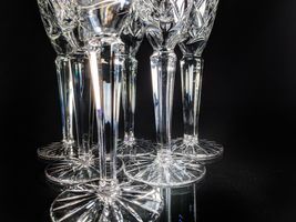 Faberge Clear Crystal Flute Glasses Set of 6 image 12