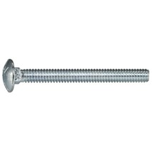 1/4&quot;-20 x 2-1/2&quot; Zinc Plated Grade 5 Steel Coarse Thread Carriage Bolts - £7.11 GBP