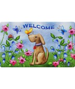 Toland Home Garden 800202 Welcome Dog Spring Door Mat 18x30 Inch Summer ... - £28.68 GBP