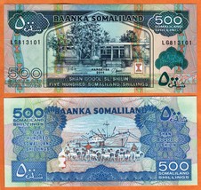 SOMALILAND 2011 UNC 500 Shillings Banknote Paper Money Bill P-6h  Prefix LG - £0.99 GBP