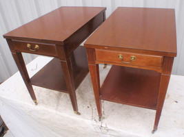 Choice Of Mersman Rolling End Side Table w Drawer - $60.00