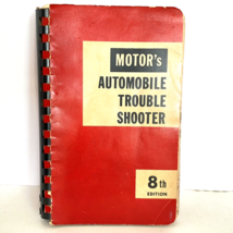 60s 1967 Motors Automobile Trouble Shooter 8th Edition Vtg Red Car Repair Book - £11.17 GBP