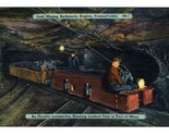 Electric Locomotive Coal Anthracite Mine Linen Postcard - $10.89