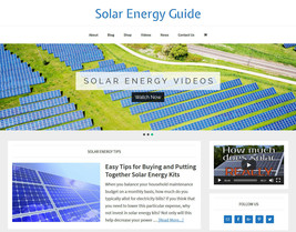 [NEW DESIGN] SOLAR ENERGY store blog website business for sale AUTO CONTENT - £71.15 GBP