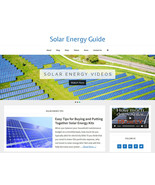 [NEW DESIGN] SOLAR ENERGY store blog website business for sale AUTO CONTENT - £71.34 GBP