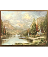 Vintage NEW Thomas Kinkade 1000 Pc Jigsaw Puzzle “Mountain Majesty” 1999... - $30.82 CAD