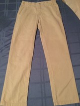 Boys Size 10 Regular Old Navy pants khaki flat front uniform  - £3.99 GBP