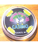 (1) $100. Silver Dollar Casino Chip - Everett, Washington - 2005 - £22.78 GBP