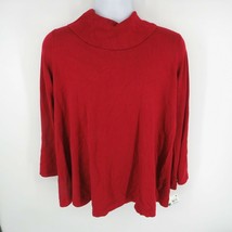Alfani Womens Cowl Neck Bell Sleeves Pullover Red Sweater Size 0X - £13.39 GBP