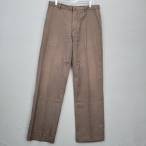 Banana Republic Men Pants Size 34 Brown Wool Straight Classic Flat Front... - £10.23 GBP