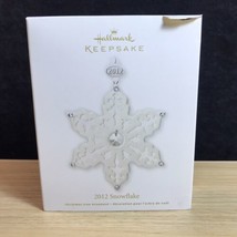 Hallmark Keepsake Snowflake Ornament 2012 Porcelain Ruth Donikowski - £23.96 GBP