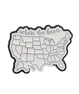 Been There Series US Map Metal Enamel Pin- New US Map Pin, Lapel Pin - €4,74 EUR