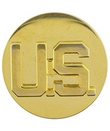 U.S. Army Enlisted U.S. Letters Pin Gold Plated 1 1/16&quot; - £7.29 GBP