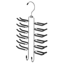 Whitmor Swivel Tie Hanger with Belt Loops Chrome / Black - $14.24