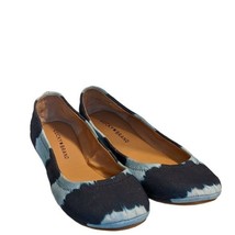 Lucky Brand Emmie Navy and Blue Textile Tie Dye Ballet Flats Size 7 New w/o Box - £25.23 GBP