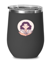 Wine Glass Tumbler Stainless Steel Funny Book Reader  Librarian Saying B... - £25.91 GBP