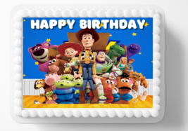 Story Toys Edible Image Personalized Edible  Birthday Cake Topper Sticke... - $316.51 MXN+