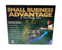 Small Business Advantage 6 CD-ROM Set Resources Tools &amp; Information Win 95 NEW - £7.86 GBP
