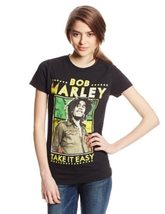 Bob Marley Take It Easy Juniors T-Shirt, Black, Large - £17.04 GBP