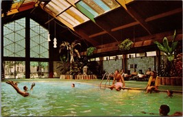 New Tropical Pool The Curtis Hotel and Motor Lodge Minneapolis MN Postcard PC448 - £3.74 GBP