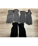 3 Pairs - 3M Thinsulate Fleece Gloves Size L 40 Gram Winter Blue Black - $367.72 MXN