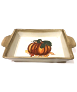 HAUSENWARE Tray With Handles Ceramic Rectangular Serving Platter Pumpkin... - £38.77 GBP