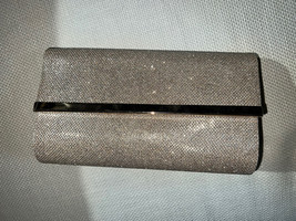 Bare Minerals Gold Sparkly Evening Clutch Magnetic Closure EUC NEW - $3.99