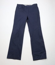 Vintage 70s Streetwear Mens 36x34 Heavy Flared Bell Bottoms Chino Pants Blue USA - $98.95