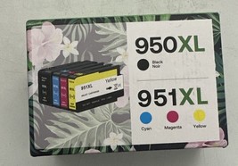 950XL BLACK/ 951XL Cyan, Magneta, &amp; Yellow Ink Nib Opened For Pictures - £38.91 GBP