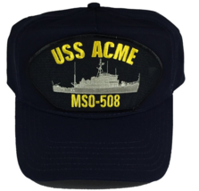USS ACME MSO-508 HAT CAP USN NAVY SHIP MINE SWEEPER MCM - £18.16 GBP