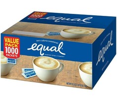  Equal - 0 Calorie Sweetener - Case of 1000 Packets  - £16.67 GBP