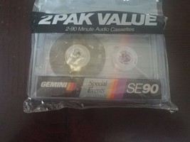 GEMINI 90 Minute Blank Cassette Tape With Storage Cases 1 in pack - £12.51 GBP