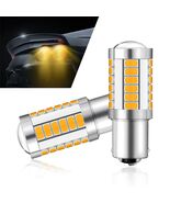Nowkont 4PCS 1157 LED Turn Signal Lights Yellow 360° High Brightness - $68.99 MXN