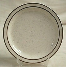 Buffalo China Diner Restaurant Ware Salad Plate Speckled Two Brown Bands MCM USA - £13.29 GBP