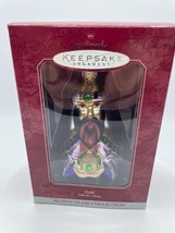 Hallmark Christmas Ornament "Gold" Gifts For A King Blown Glass 1998 Vintage  - £6.06 GBP
