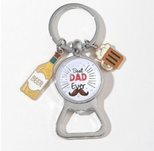Dad Keyring - Step Dad Key Chain - Present for Fathers Day - Bottle Opener - £6.82 GBP