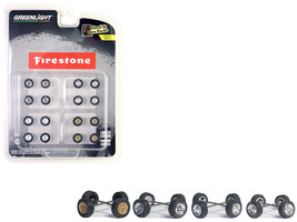 Firestone Wheels &amp; Tires Multipack Set of 24 pieces Wheel &amp; Tire Packs Series 8 - £12.81 GBP
