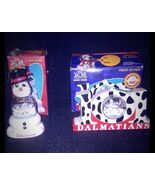 Vintage 101 Dalmatians Snow Dome Ornaments Lot Of 2 - $21.55