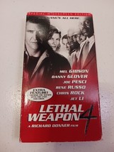 Lethal Weapon 4 Special Edition VHS Tape Mel Gibson Danny Glover Chris Rock - £1.55 GBP
